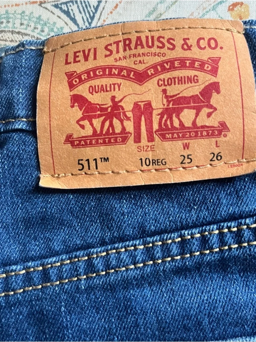 Levi's Kids Straight Jeans in Indigo Blue